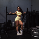 Better Bodies Scrunch Sports Bra Washed Yellow-Naisten urheiluliivit-Better Bodies-XS-Aminopörssi