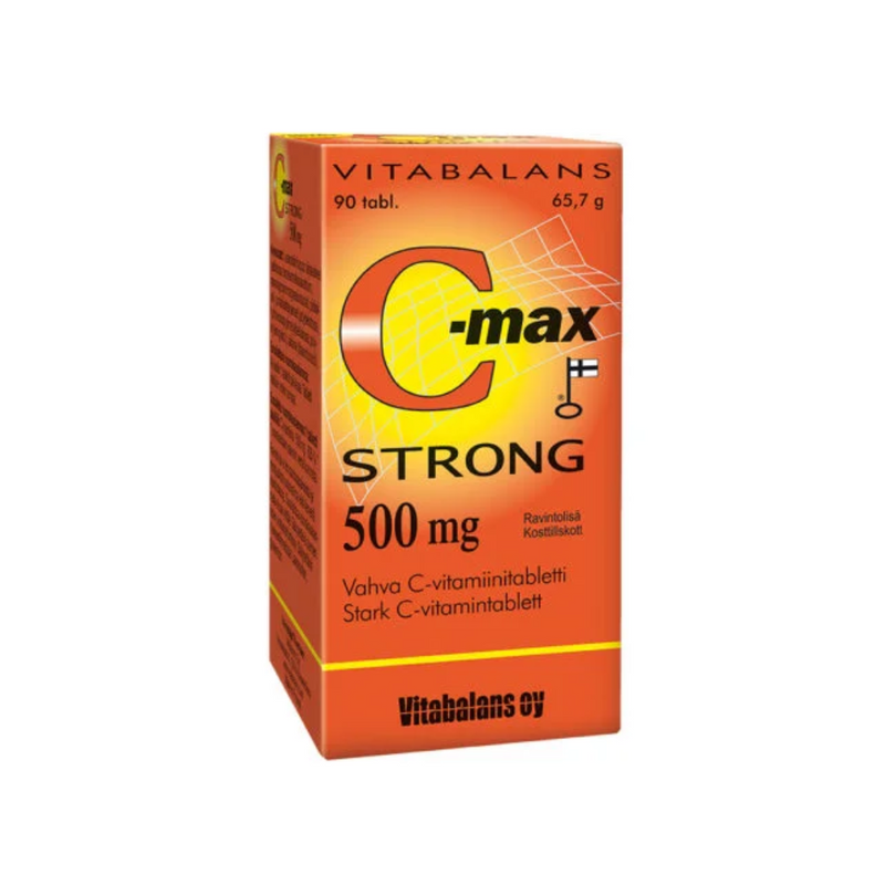 C-Max Strong 500 mg, 90 tabl.-C-vitamiini-Vitabalans-Aminopörssi
