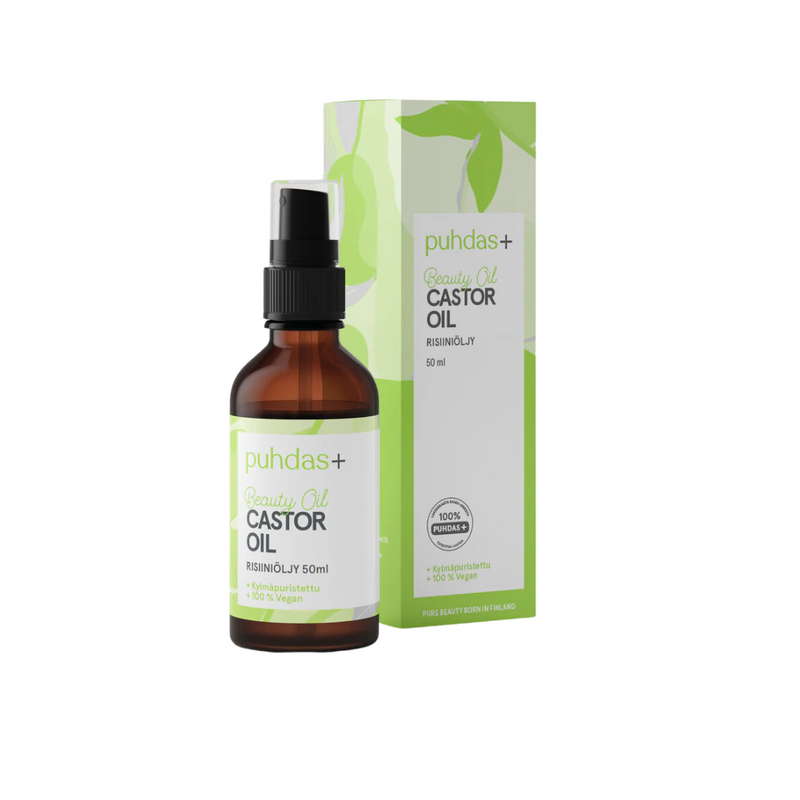 Castor Oil (risiiniöljy), 50ml-Kosteusvoide-Puhdas+-Aminopörssi