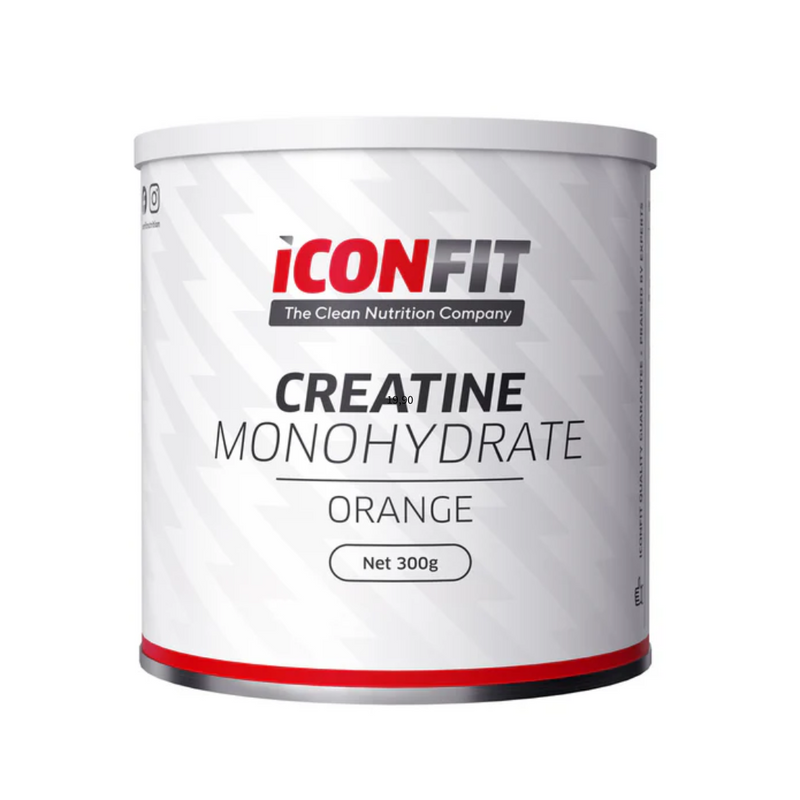Micronised Creatine Monohydrate, 300g-Kreatiini-ICONFIT-Orange-Aminopörssi
