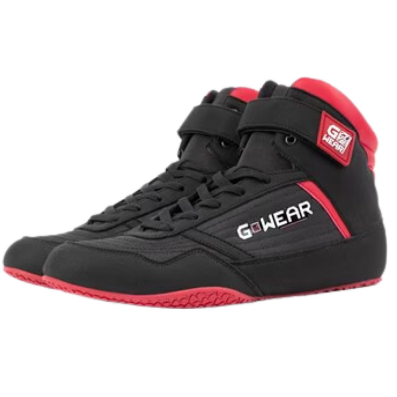 Classic High Tops - Black/Red-Miesten kengät-Gorilla Wear-37-Aminopörssi