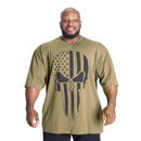 Skull Union Iron Tee Army Green Melange-Miesten T-paita-Better Bodies-M-Aminopörssi