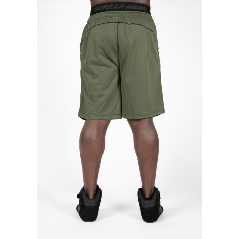 Mercury Mesh Shorts - Army Green/Black-Miesten shortsit-Gorilla Wear-S/M-Aminopörssi