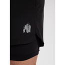 Cortez 2 in 1 shorts black-Miesten shortsit-Gorilla Wear-M-Aminopörssi