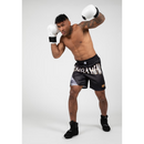 Clayton Boxing Shorts Black - Gold-Miesten shortsit-Gorilla Wear-S-Aminopörssi