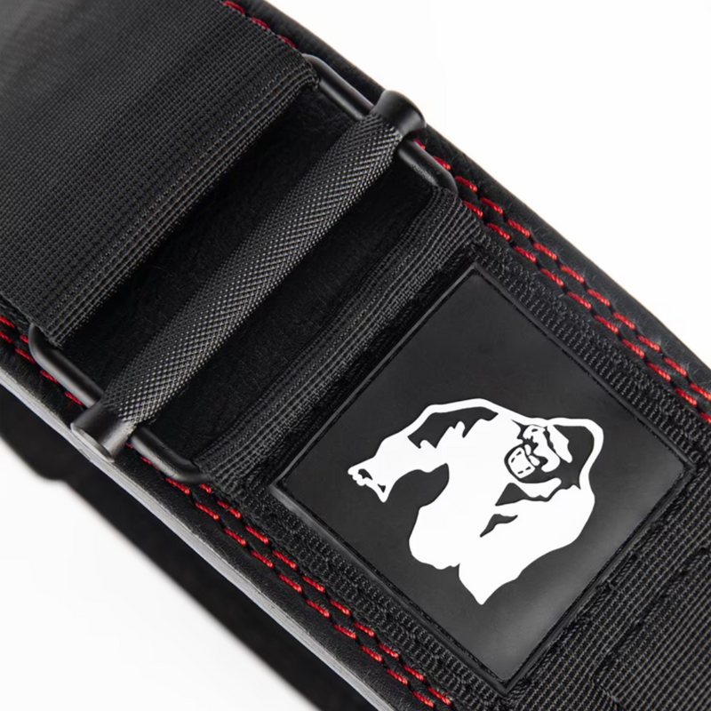 4 inch Premium Leather Lifting Belt - Black-Nostovyö-Gorilla Wear-S/M-Aminopörssi