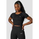 ICIW Define Seamless Cropped T-shirt Black-Naisten lyhythihaiset ja topit-ICANIWILL-XS-Aminopörssi