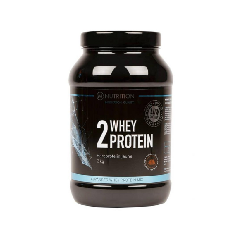 2Whey Protein, 2kg-Heraproteiinisekoitus-M-Nutrition-Suklaa-Aminopörssi