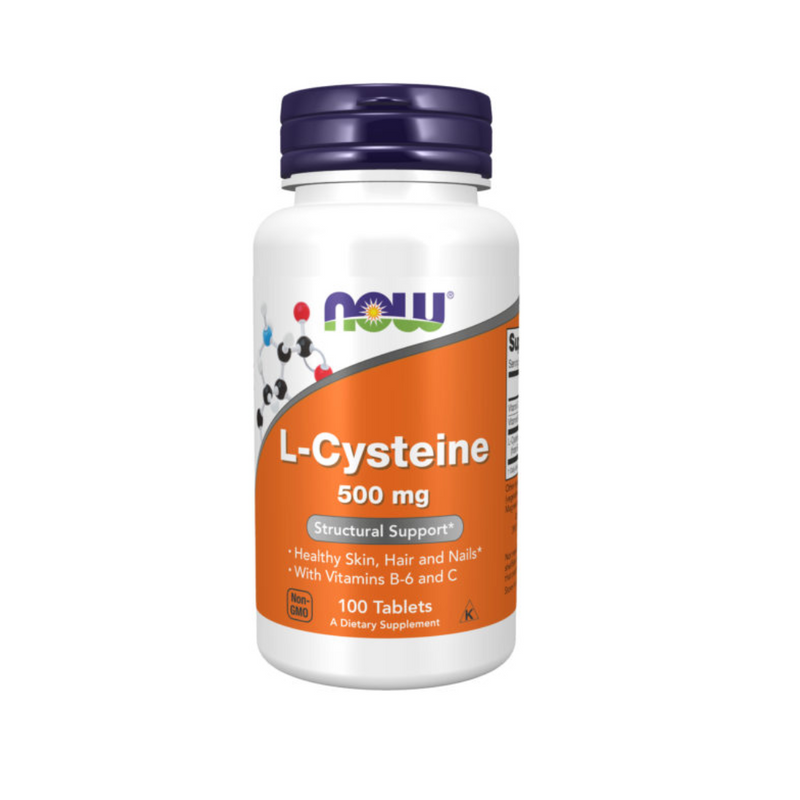 L-Cysteine 500mg, 100 tabl.-Muut Aminohapot-NOW® Foods-Aminopörssi