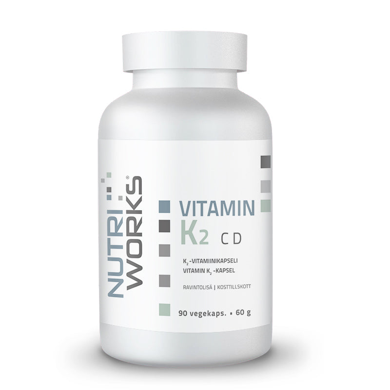 Vitamin K2, 90 vegekaps.-K-vitamiini-Nutri Works-Aminopörssi