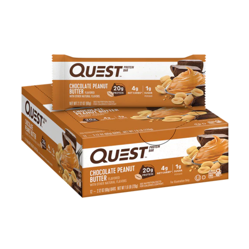 Quest Bar, 60g x12 kpl-Proteiinipatukka-Quest Nutrition-Chocolate brownie-Aminopörssi