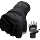 RDX F15 MMA Training Gloves Matte Black-MMA Hanskat-RDX-S-Aminopörssi