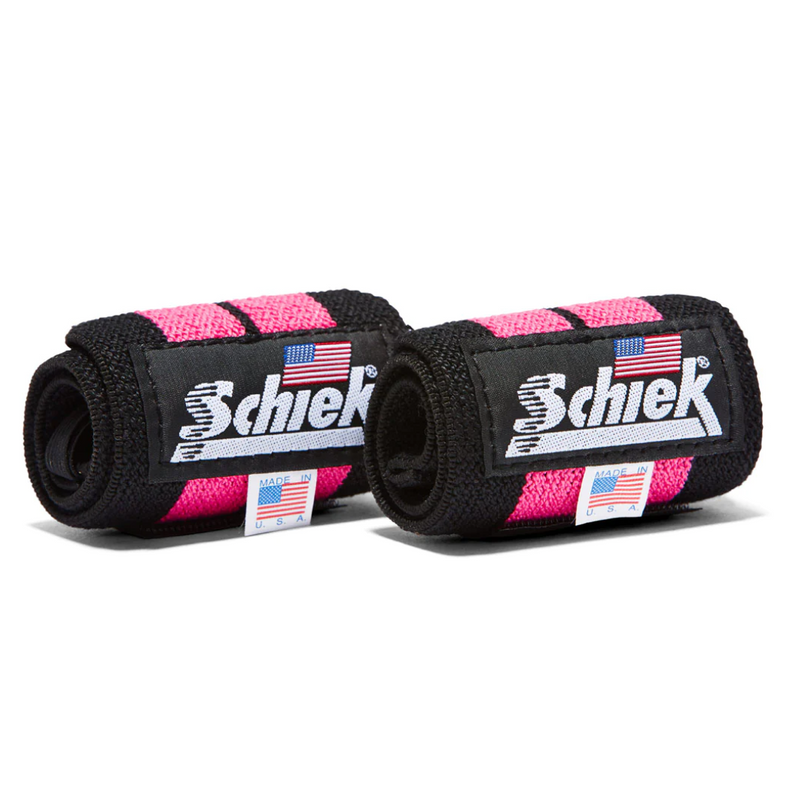 Pink Line Wrist Wraps, pink pari-Ranneside-Schiek-30cm-Aminopörssi