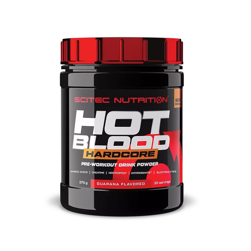 Hot Blood Hardcore, 375 g-Pre-Workout-Scitec Nutrition®-Orange Juice-Aminopörssi