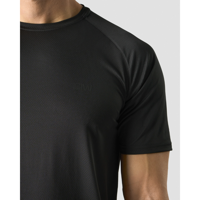 Stride Raglan T-shirt Men Black-Miesten T-paita-ICANIWILL-S-Aminopörssi