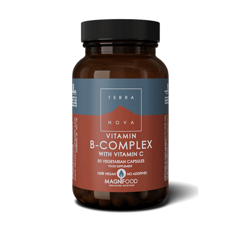 B-Complex + C, 100 kaps. KUVA-B-vitamiini-Terranova-Aminopörssi