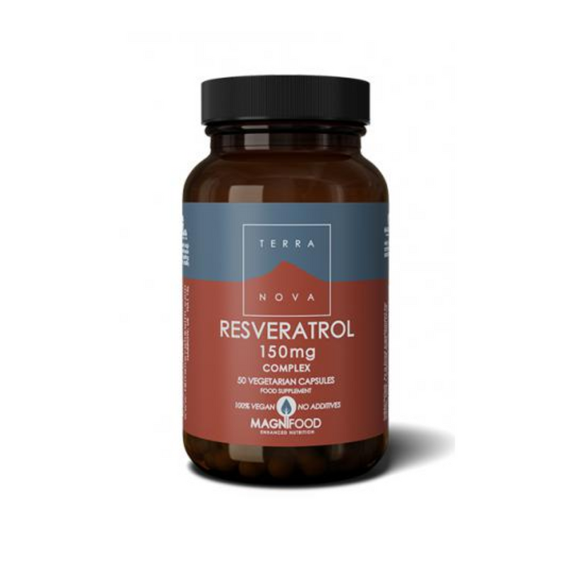 Resveratrol 150 mg Complex, 50 kaps.-Kversetiini-Terranova-Aminopörssi