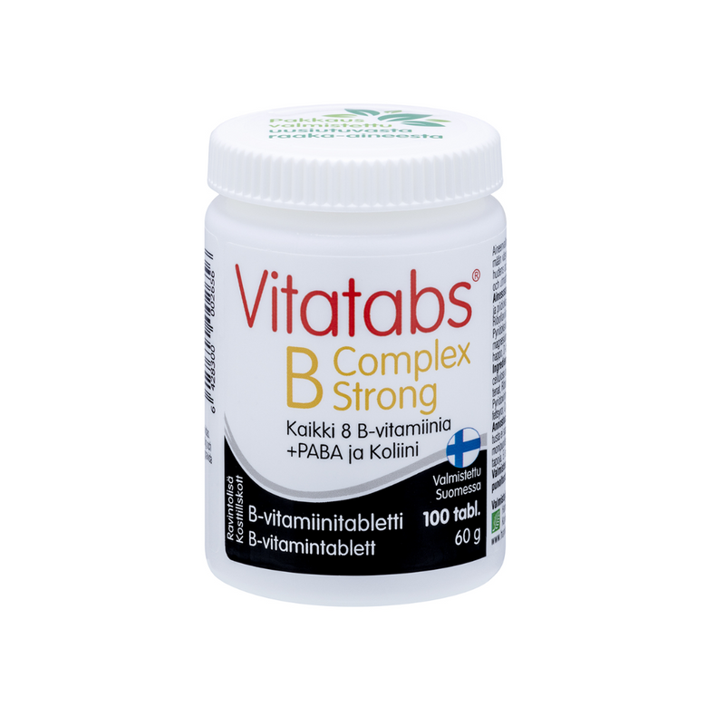 Vitatabs B-Complex Strong 100 tabl.-B-vitamiini-Hankintatukku-Aminopörssi