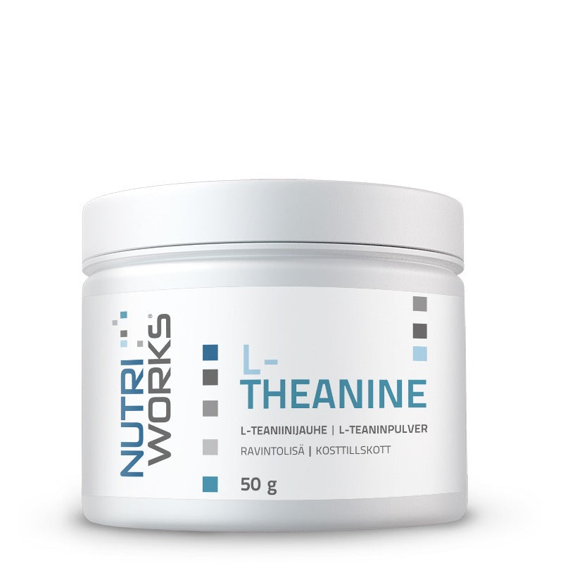 L-Theanine, 50 g-L-Teaniini-Nutri Works-Aminopörssi