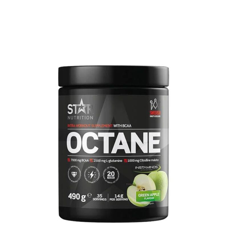 Octane, 490g-Intra Workout-Star Nutrition-Green Apple Explosion-Aminopörssi