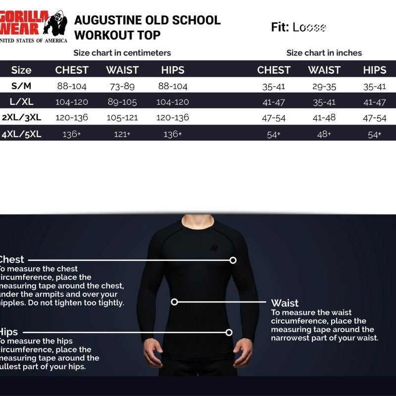 Augustine Old School Workout Top, Gray-T-paita kehonrakentajille-Gorilla Wear-S/M-Aminopörssi