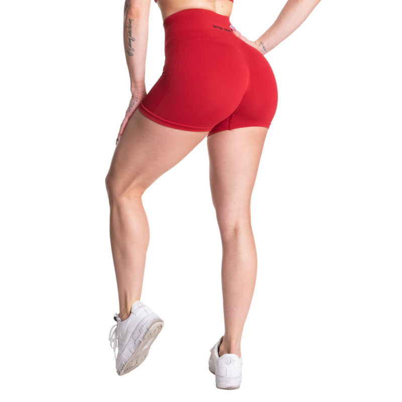 Scrunch Shorts, Red-shortsit-Better Bodies-XS-Aminopörssi