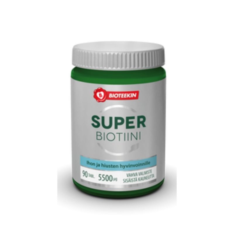Super Biotiini 5500 µg, 90 tabl.-Biotiini-Bioteekki-Aminopörssi