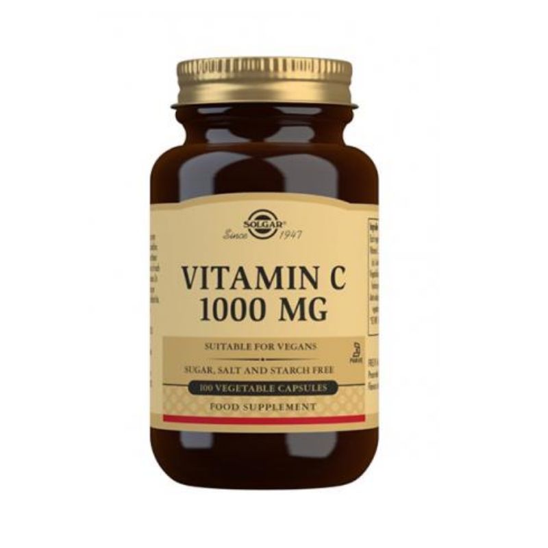 Vitamin C 1000 mg, 100 vegekaps.-C-vitamiini-Solgar-Aminopörssi