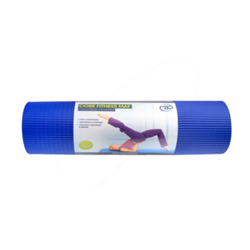 Core Pilates Mat, 10mm Blue-Jumppamatto-YogaMad-Aminopörssi
