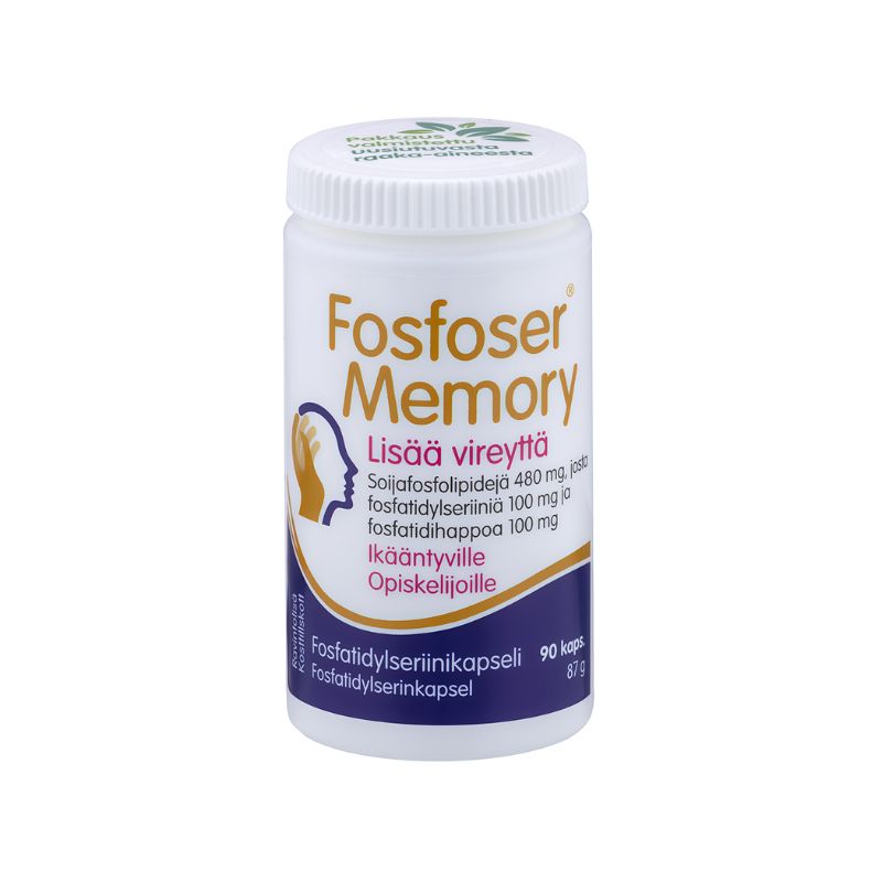 Fosfoser® Memory, 90 kaps.-Fosfatidylseriini-Hankintatukku-Aminopörssi