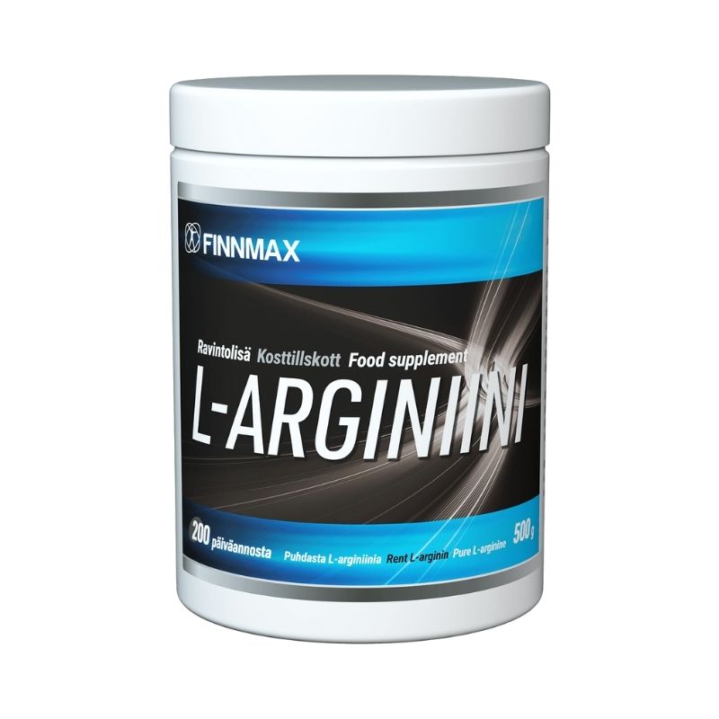 L-Arginiini, 500 g-L-Arginiini-FinnMax-Aminopörssi