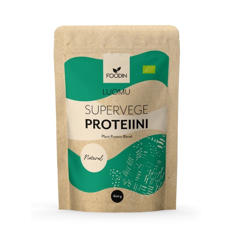 Supervege kasviproteiinisekoitus, 600 g-Kasviproteiini-Foodin-Naturel-Aminopörssi