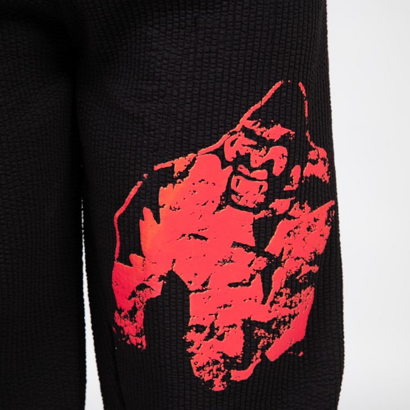 Buffalo Old School Workout Pants, black/red-Miesten housut-Gorilla Wear-S/M-Aminopörssi
