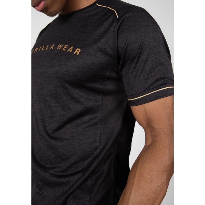 Fremont T-Shirt, Black/Gold-Miesten T-paita-Gorilla Wear-S-Aminopörssi