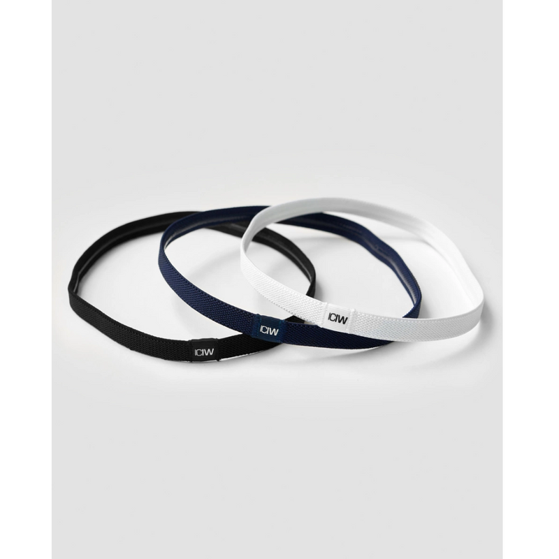 Headband 3-pack Black/Navy/White-Hiuslenkit-ICANIWILL-Aminopörssi
