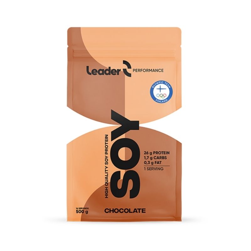 Perfomance Soy Protein, 500 g-Soijaproteiini-LEADER Foods-Chocolate-Aminopörssi