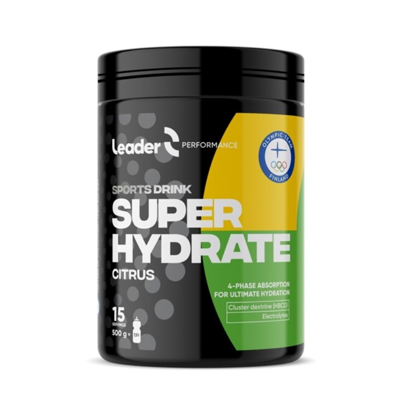 Performance Super Hydrate Sports Drink, 500 g-Urheilujuoma-LEADER Foods-Citrus-Aminopörssi
