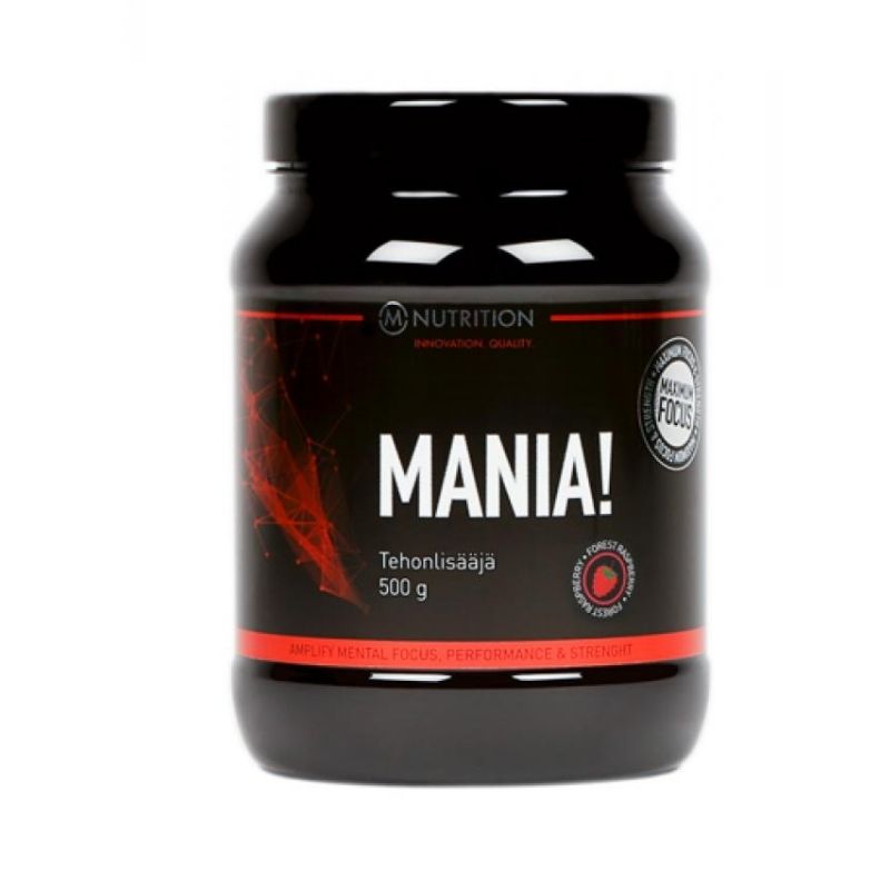 MANIA!, 500 g-Pre-Workout-M-Nutrition-Arctic Berries-Aminopörssi