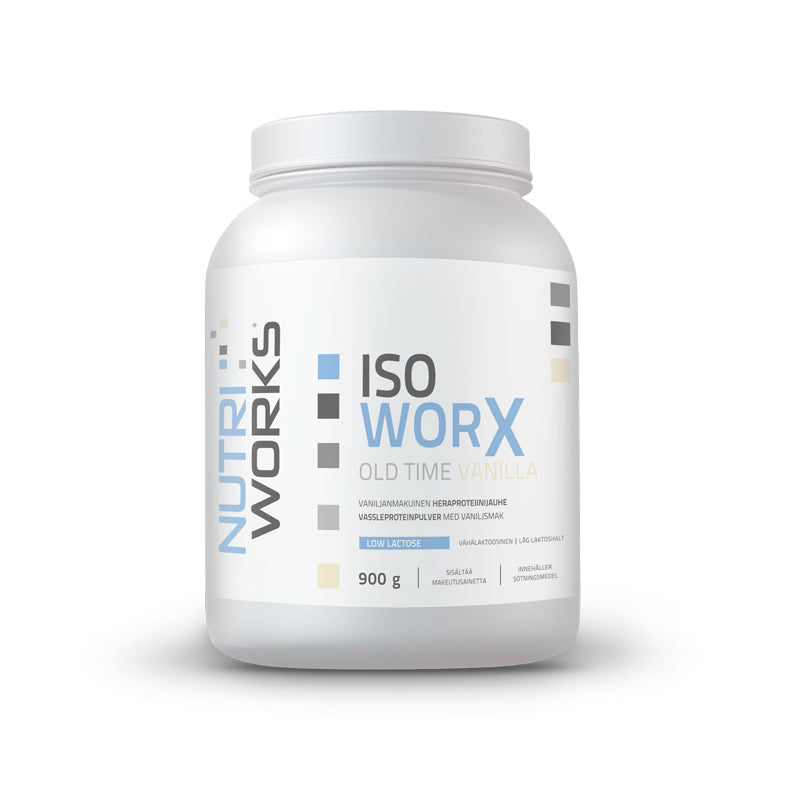 Iso WorX Low Lactose, 900 g-Heraisolaatti-Nutri Works-Old Time Vanilla-Aminopörssi