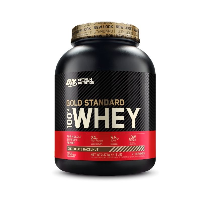 Gold Standard 100 % Whey Protein, 2.26 kg-Heraproteiinisekoitus-Optimum Nutrition-Chocolate Hazelnut-Aminopörssi