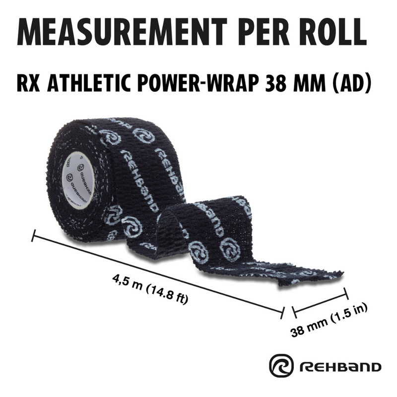 RX Athletic Power-Wrap 38mm x 4,5m-Teippi-Rehband-Aminopörssi
