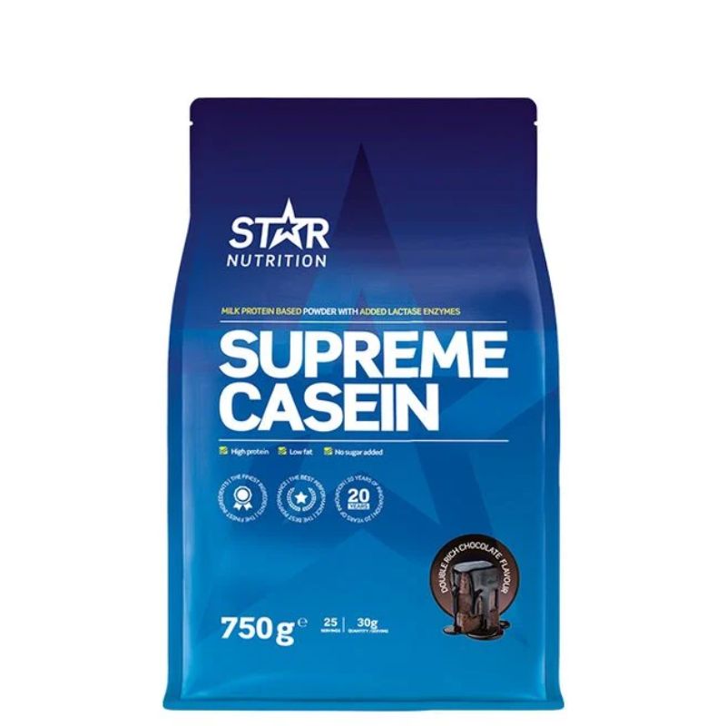 Supreme Casein, 750g-Kaseiini-Star Nutrition-Double Rich Chocolate-Aminopörssi