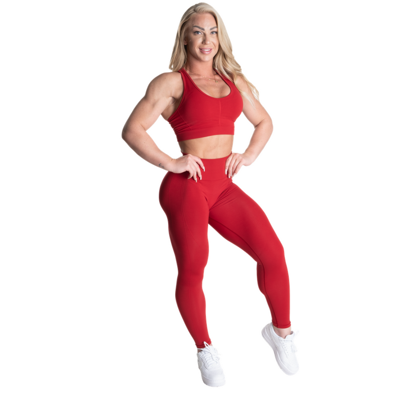 Scrunch Sports Bra, Red-Naisten urheiluliivit-Better Bodies-XS-Aminopörssi
