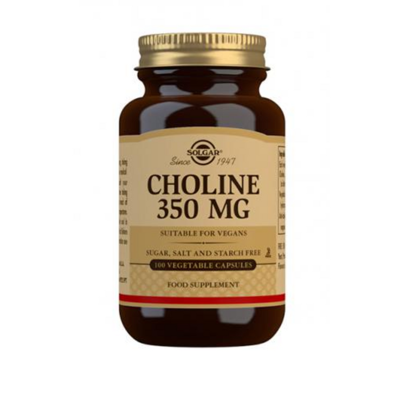 Choline 350mg, 100 kaps.-B-vitamiini-Solgar-Aminopörssi
