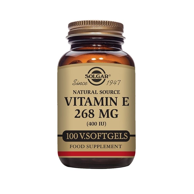 Vitamin E 268 mg, 100 softgels-E-vitamiini-Solgar-Aminopörssi