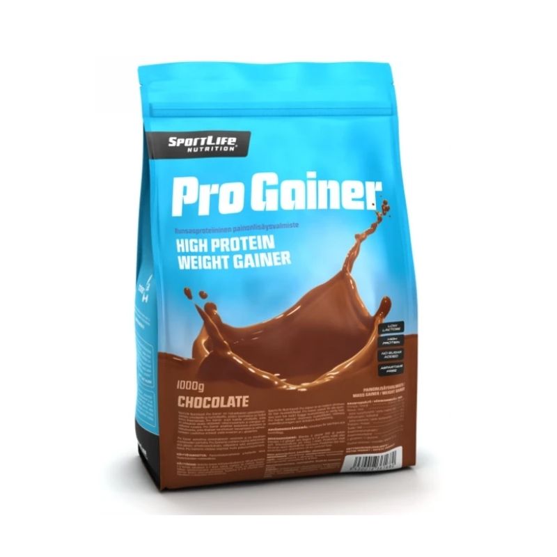 ProGainer, 1 kg-Massanlisäys-SportLife Nutrition-Vanilja-Aminopörssi