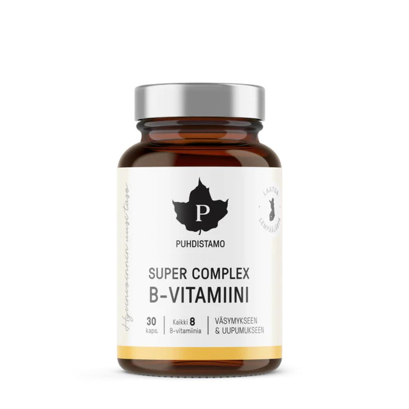 Super Complex B-vitamiini, 30 kaps.-B-vitamiini-Puhdistamo-Aminopörssi