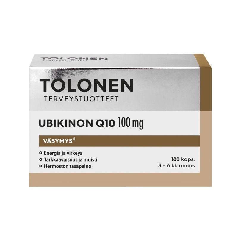 Ubikinon 100 mg, 180 kaps.-Ubikinoni-Tri Tolonen-Aminopörssi