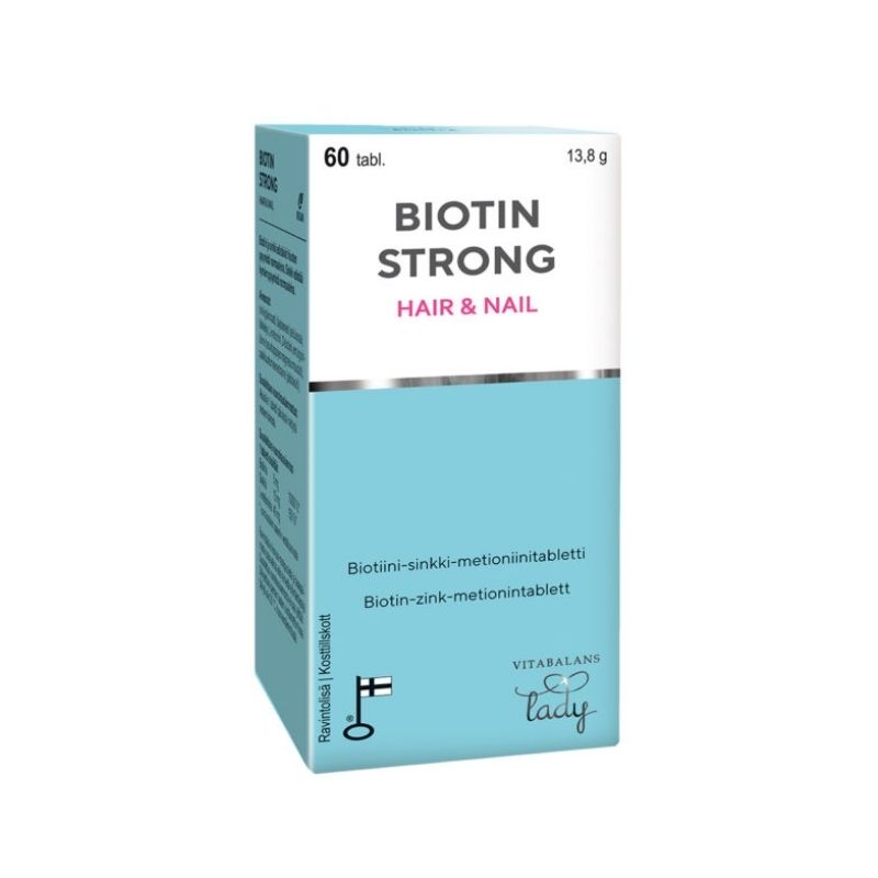 Biotiini Strong Hair&Nail, 60 tabl.-Biotiini-Vitabalans-Aminopörssi
