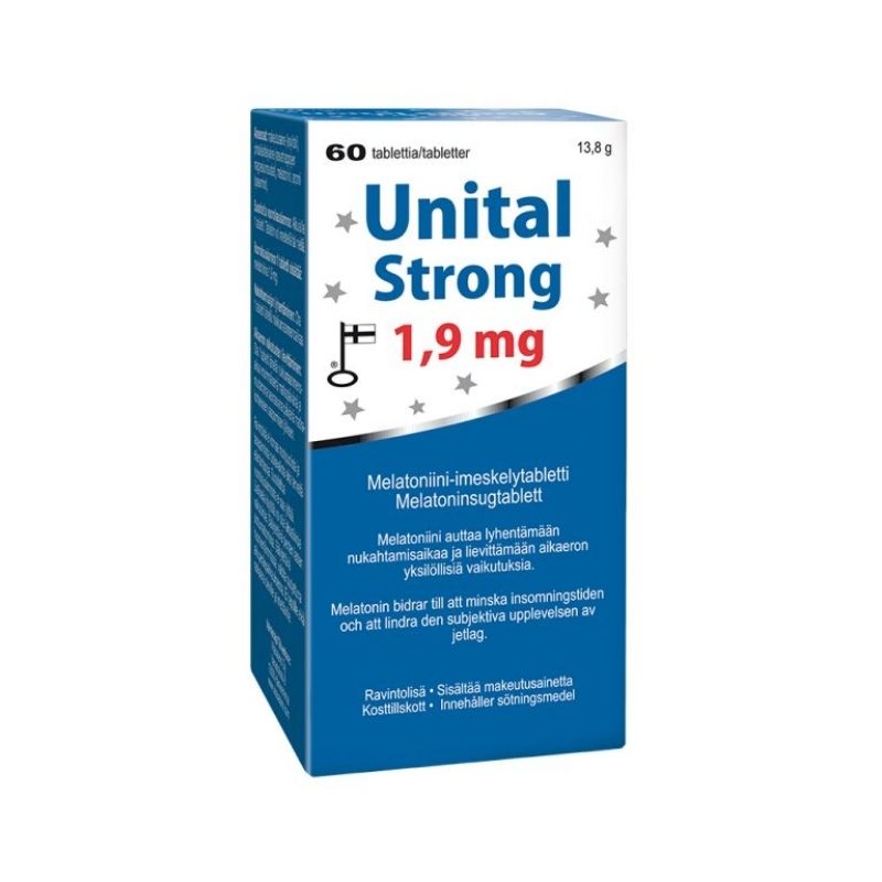 Unital Strong 1,9 mg, 60 tabl.-Melatoniini-Vitabalans-Aminopörssi